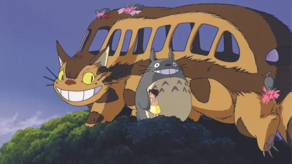 mei, totoro and catbus