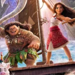 Moana and her father